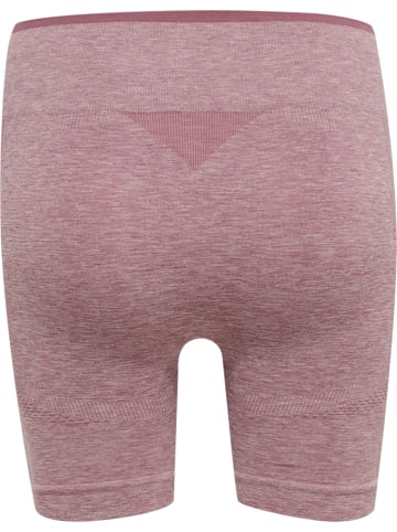 Hummel Enge Shorts Hmlmt Una Seamless Mid Waist Shorts in DUSKY ORCHID MELANGE