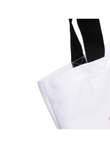 Mr. & Mrs. Panda Strandtasche Axolotl Tanzen mit Spruch in Weiß