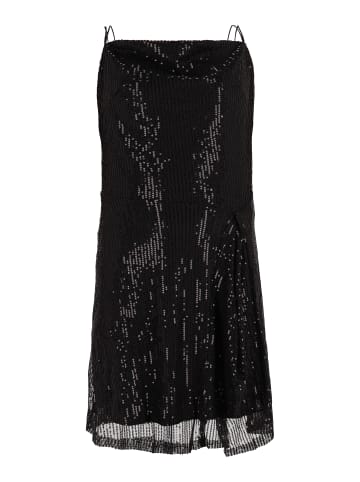 NAEMI Damen Mini Spaghettikleid in Schwarz