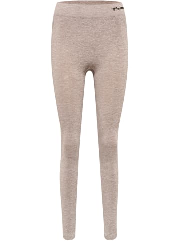 Hummel Leggings Hmlci Seamless Mid Waist Tights in DRIFTWOOD MELANGE