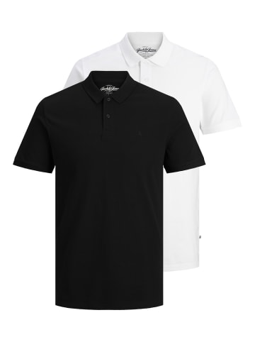 Jack & Jones Jack & Jones 2Pack Polo 2Pack Poloshirt Polohemd JJEBASIC POLO in schwarz