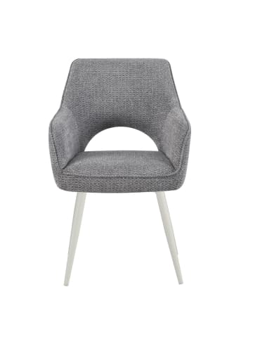 DUBI Möbel 2er-Set: Esszimmerstuhl THOMAS-MOMO in Grau - (B)57 x (H)86 x  (T)63 cm