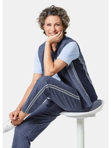 GOLDNER Kurzgröße:  Freizeitweste mit Reißverschluss in jeansblau / marine