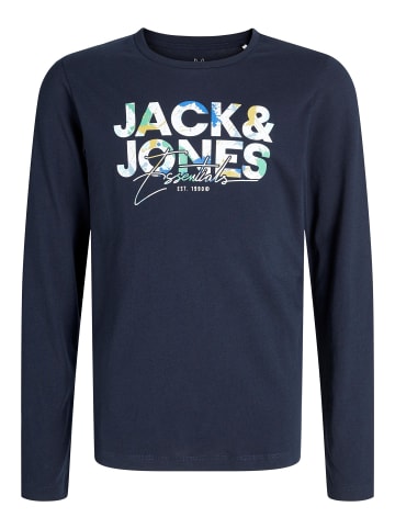 JACK & JONES Junior Langarm-T-Shirt in Sky Captain