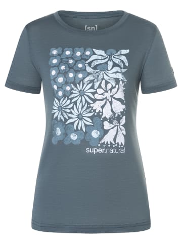 super.natural Merino T-Shirt MAT IS in Dunkelblau