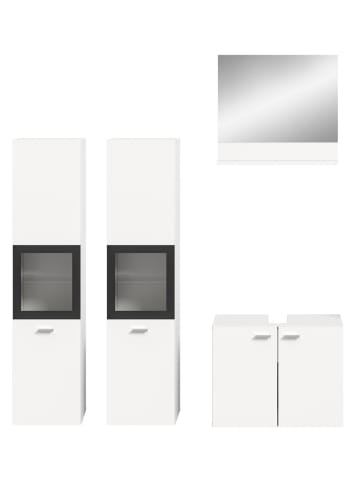 ebuy24 Badmöbelset Boston Weiß 137 x 33 cm