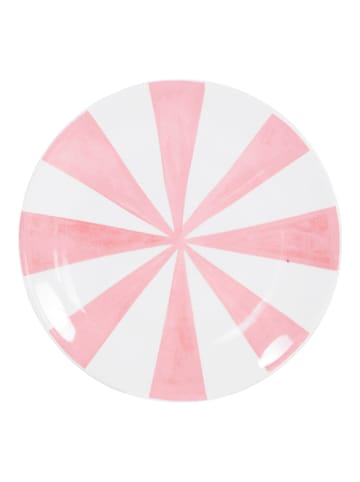 Blond Amsterdam Kuchenteller Rosa Streifen in Rosa - 18cm