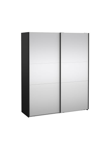 ebuy24 Schiebetürenschrank Como (2-türig) Schwarz 179 x 67 cm
