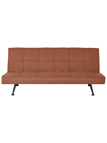 Beliani 3-Sitzer Sofa HASLE in Braun/Schwarz - (W) 168 x (H) 77 x (L) 88 cm