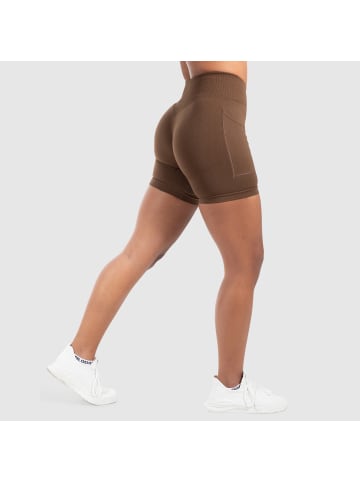 SMILODOX Shorts Temmy Pocket Seamless in Braun
