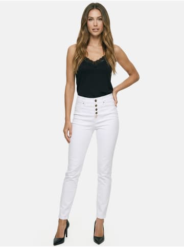 Tazzio Jeans "F136" - Skinny Fit - in Weiß