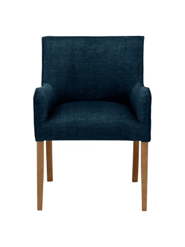 58 aufm Kessel POLSTERSTUHL Katryn Samtvelours dunkelblau