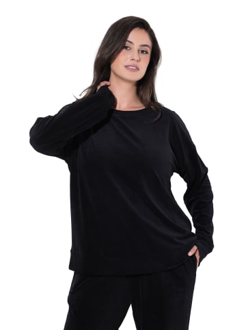 Loungewear Oberteil in schwarz