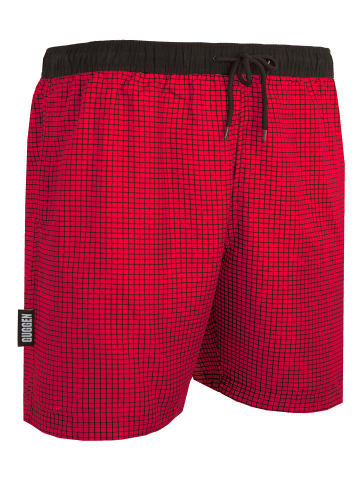 GUGGEN MOUNTAIN Badehose Kariert in Rot