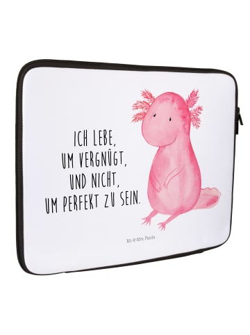 Mr. & Mrs. Panda Notebook Tasche Axolotl null mit Spruch in Weiß