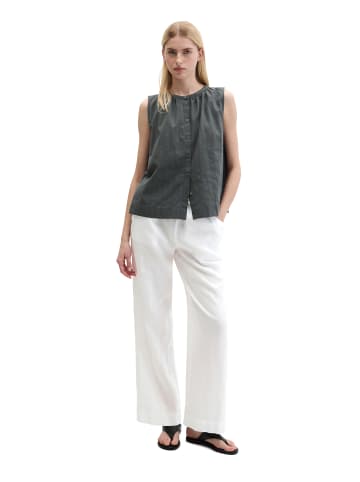 Marc O'Polo Ärmellose Bluse regular in Oxide Grey