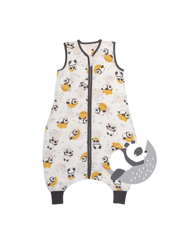 Schlummersack Musselin Schlafsack mit Füßen, 0.5 TOG in Gold