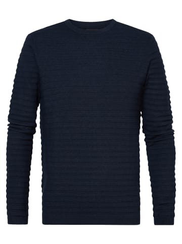 Petrol Industries Pullover mit Rippenstrick Crest Hill in Blau