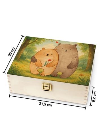 Mr. & Mrs. Panda Tee Organizer Bären Liebe Design ohne Spruch in Weiß