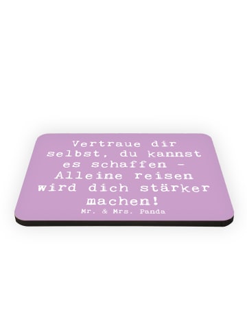 Mr. & Mrs. Panda Pinnwand Magnet Spruch Alleine Reisen unternehm... in Lavendeltraum