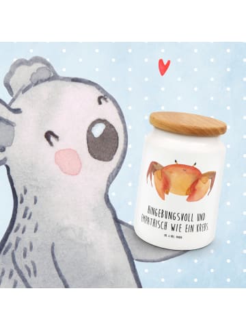 Mr. & Mrs. Panda zuckerdose Sternzeichen Krebs mit Spruch in Weiß