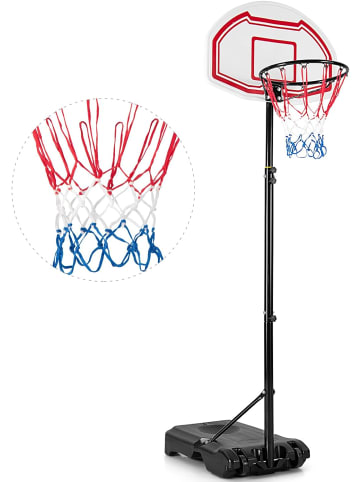 COSTWAY Basketballständer 158-210 cm in Schwarz