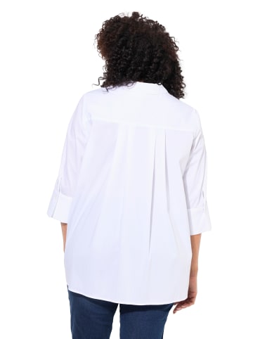 Ulla Popken Hemdbluse in schneeweiß