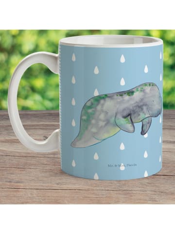 Mr. & Mrs. Panda Kindertasse Seekuh Chillen ohne Spruch in Blau Pastell