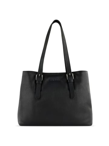 Bugatti Bella Schultertasche Leder 35 cm schwarz