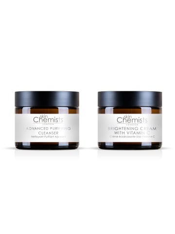 Skinchemists Aufhellende Creme mit Vitamin C + Advanced Purifying Cleanser 