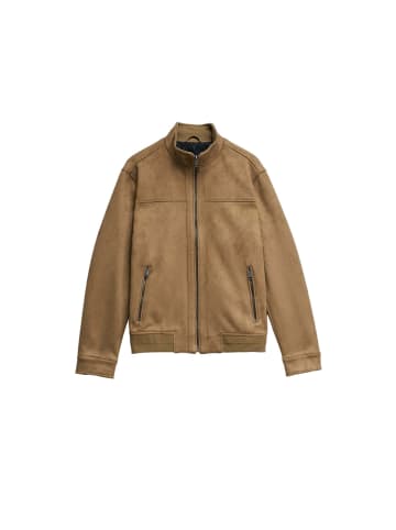 Salsa Jeans Kunstlederjacke Faux Suede in Medium Brown