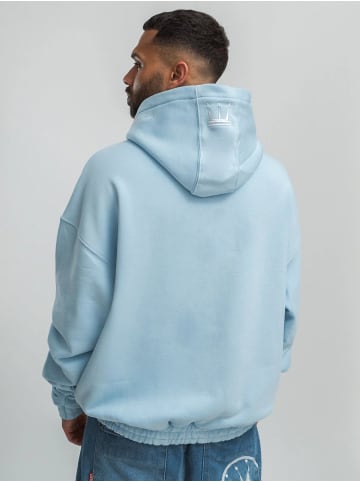 DADA Oversized Hoodie mit Logo-Stickereien in Blau