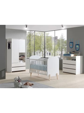 58 aufm Kessel BABYZIMMEREINRICHTUNG Karilynn 3 Komplettset Massivholz+MDF Weiß