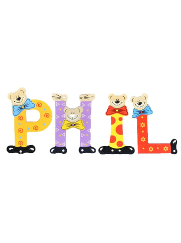 Playshoes Deko-Buchstaben "PHIL" in bunt