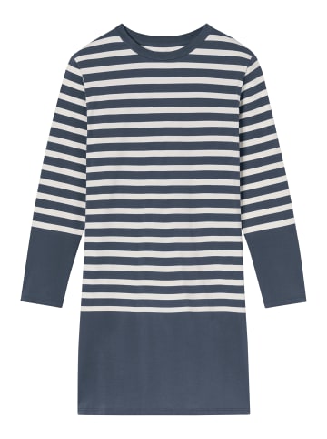 Schiesser Nachthemd Casual Nightwear in Blaugrau
