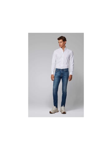 Hugo Boss Straight Leg Jeans in blau