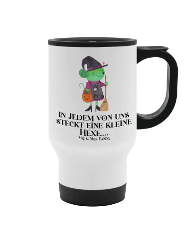Mr. & Mrs. Panda Kaffeebecher To Go Halloween Hexe mit Spruch in Weiß