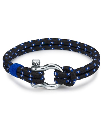 True Rebels Armband Edelstahl in blau