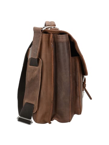 Leonhard Heyden Salisbury Aktentasche Leder 39 cm Laptopfach braun