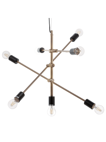 Beliani Pendelleuchten CREMERA in Messing - (W) 52 x (H) 126 x (L) 74 cm