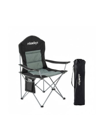 relaxdays Camping Stuhl in Schwarz