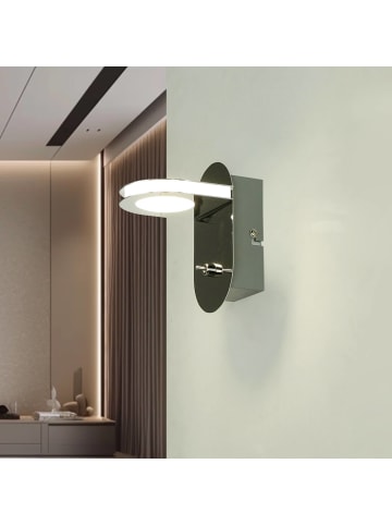 Licht-Erlebnisse Wandlampe EEK G (B)7.5 x (H)13 cm in ChromChrom