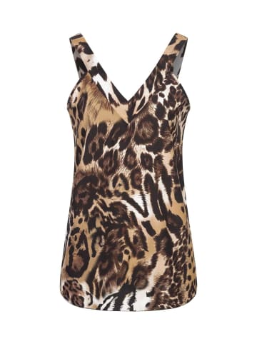 Cloud5ive Cloud5ive Cloud5ive V-Neck Top in beige