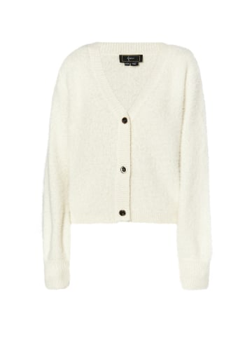 faina Damen Strickjacke in Wollweiss