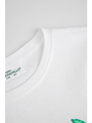 Coccodrillo T-shirt mit kurzen Ärmeln in weiß