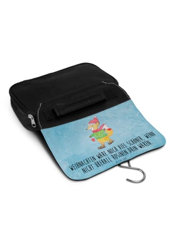 Mr. & Mrs. Panda Beauty Case Fuchs  Schlittschuhe mit Spruch in Eisblau