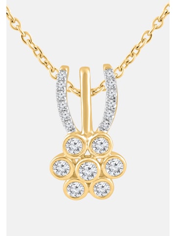 Diamant Exquis Halskette aus 585 Gelbgold mit Diamant