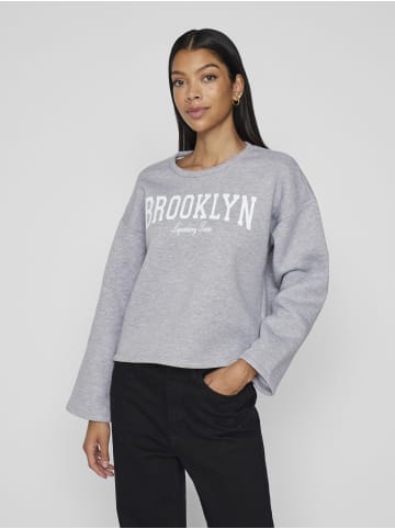 Vila Sweatshirt in Light Grey Melange