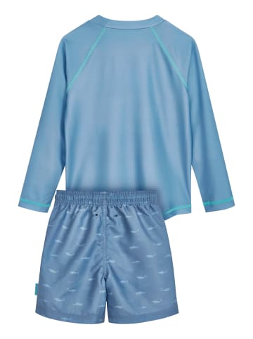 Playshoes UV-Schutz Bade-Set 1/1-Arm Hai in blau