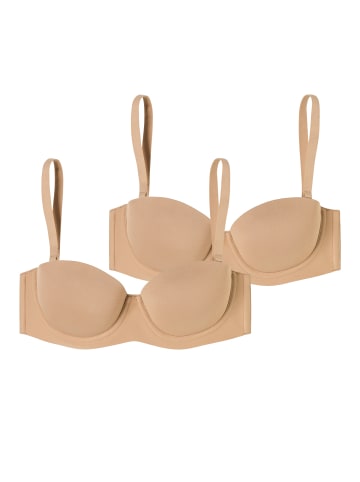 Schiesser Bügel-BH Bandeau mit Schale - Unique Micro in maple